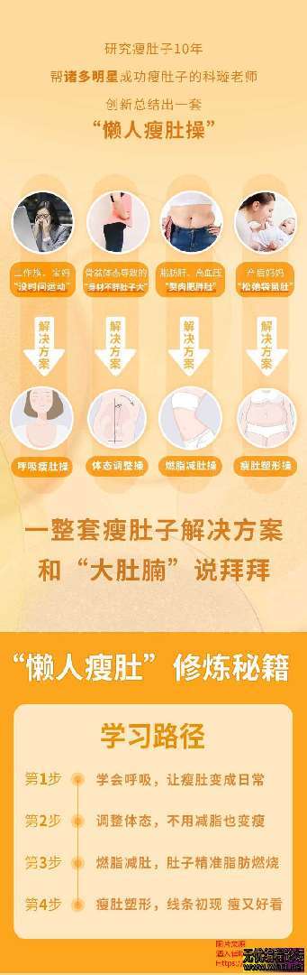 懒人瘦肚操和大肚腩说拜拜！免费分享！！  2536 无忧技术吧www.92wuyou.cn