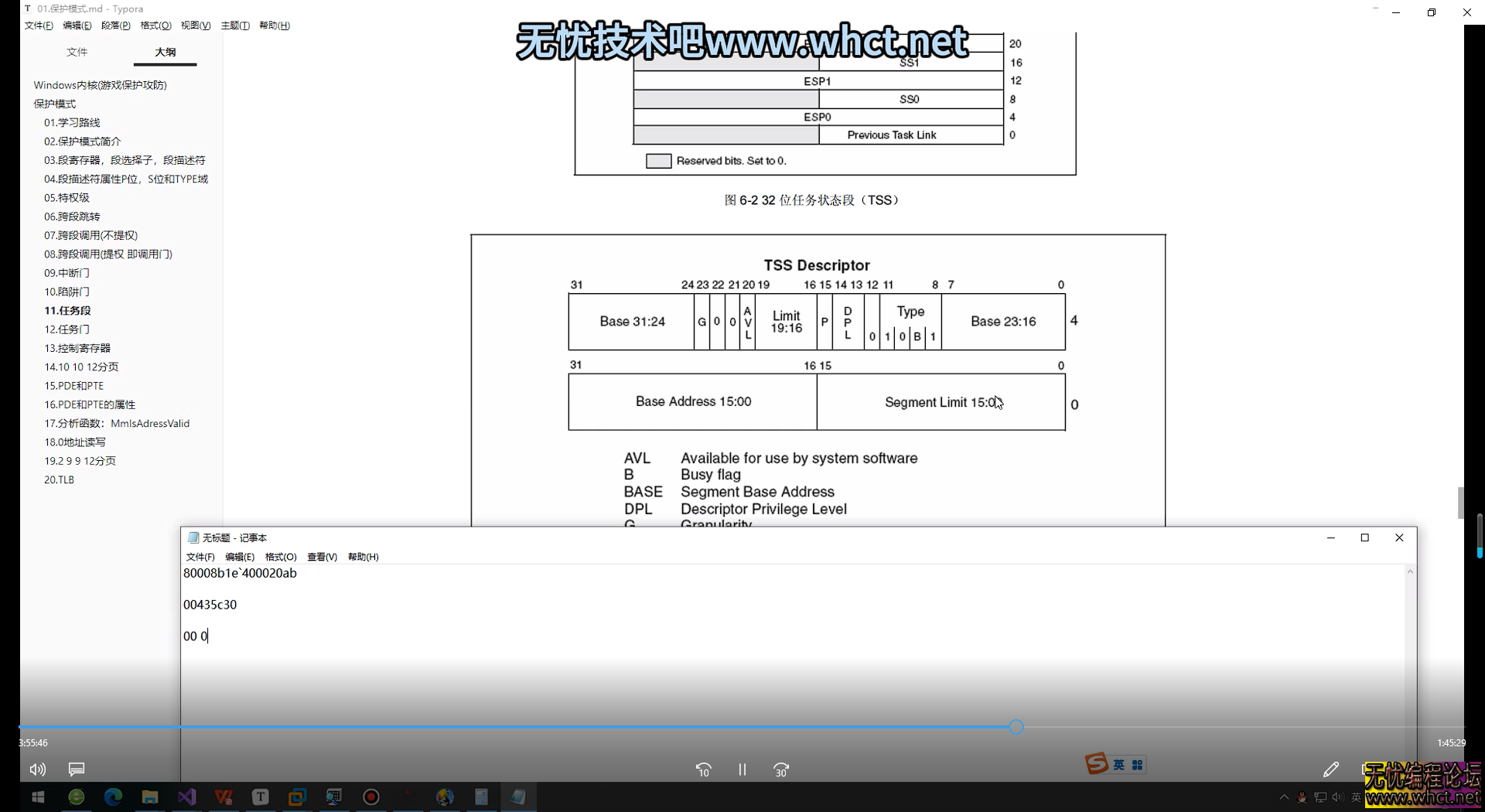 Windows内核-驱动开发-保护模式1-18课程  3122 无忧技术吧www.92wuyou.cn